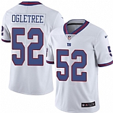 Nike Men & Women & Youth Giants 52 Alec Ogletree White Color Rush Limited Jersey,baseball caps,new era cap wholesale,wholesale hats